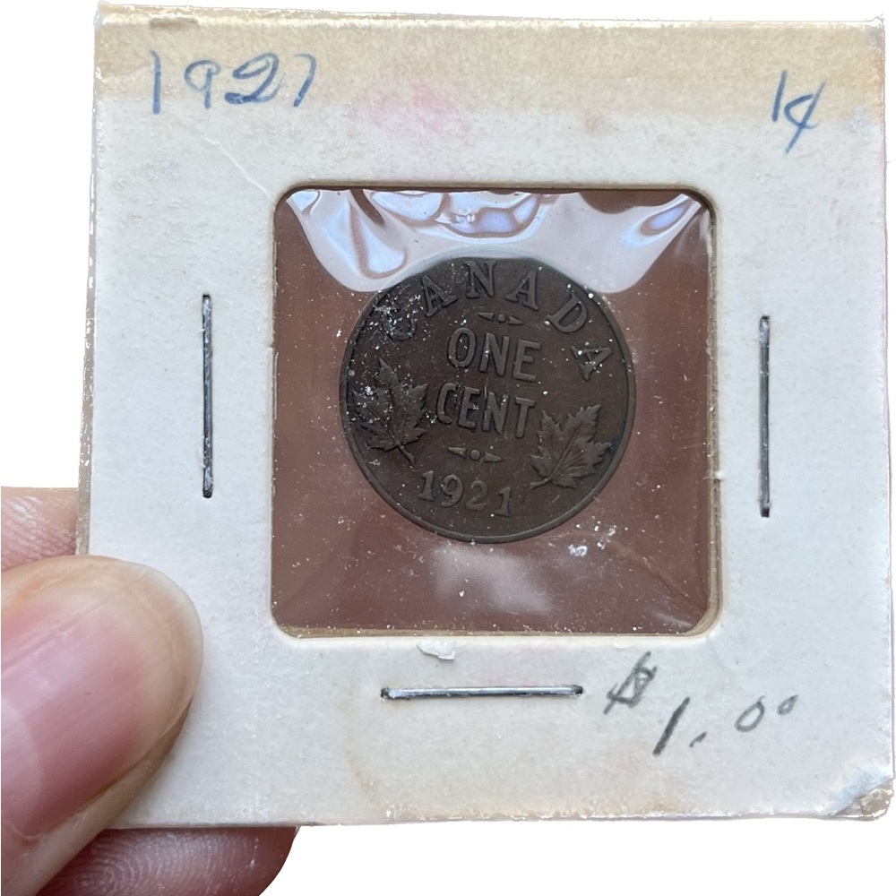 1921 ONE CENT CANADA - George V